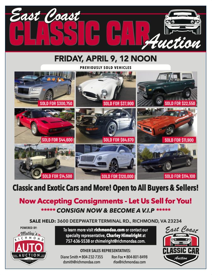 Image for East Coast Classic Car Auction